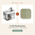 Kit Hydratation Petit Fauve : fontaine + tapis de léchage
