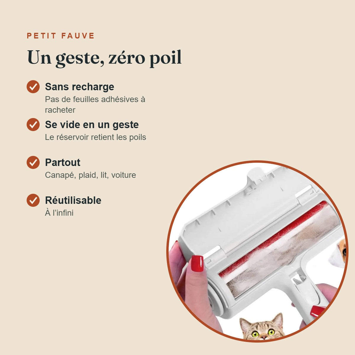 Les avantages du rouleau anti-poils